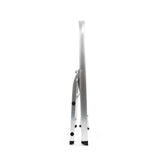 Side view of the aluminium Folding Ladder SOLID I with two steps by hjh OFFICE