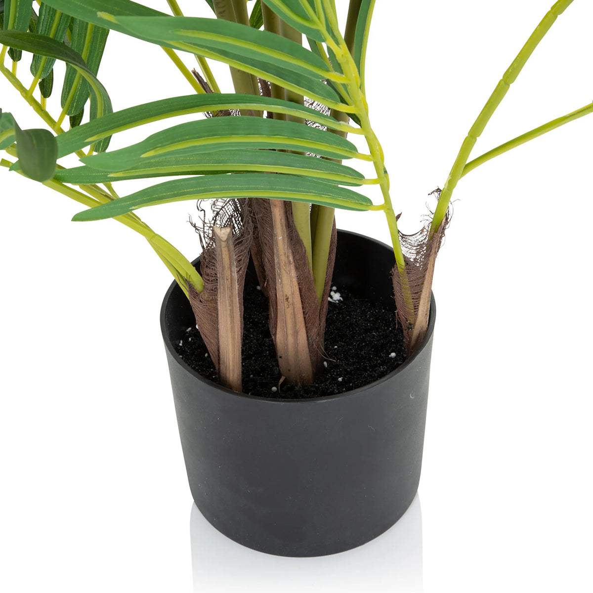 Stems and black plant pot of the Artificial plant ARECA I by hjh OFFICE