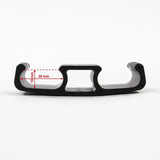 Black glider for the Four-legged chair CONNECT XT with dimensions of 35 mm and 10 mm by hjh OFFICE