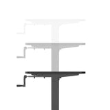 Crank mechanism for height adjustment of the Standing desk STAND CR by hjh OFFICE