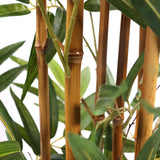 Stems and green leaves of the artificial plant BAMBUS II by hjh OFFICE