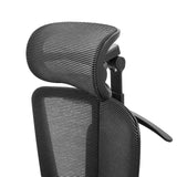 Headrest with mesh cover of the Ergo U2 Flex3 Professional Office Chair in black by hjh OFFICE