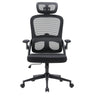 Professional Office Chair MC102C-M101 in black with mesh backrest and headrest by Sihoo