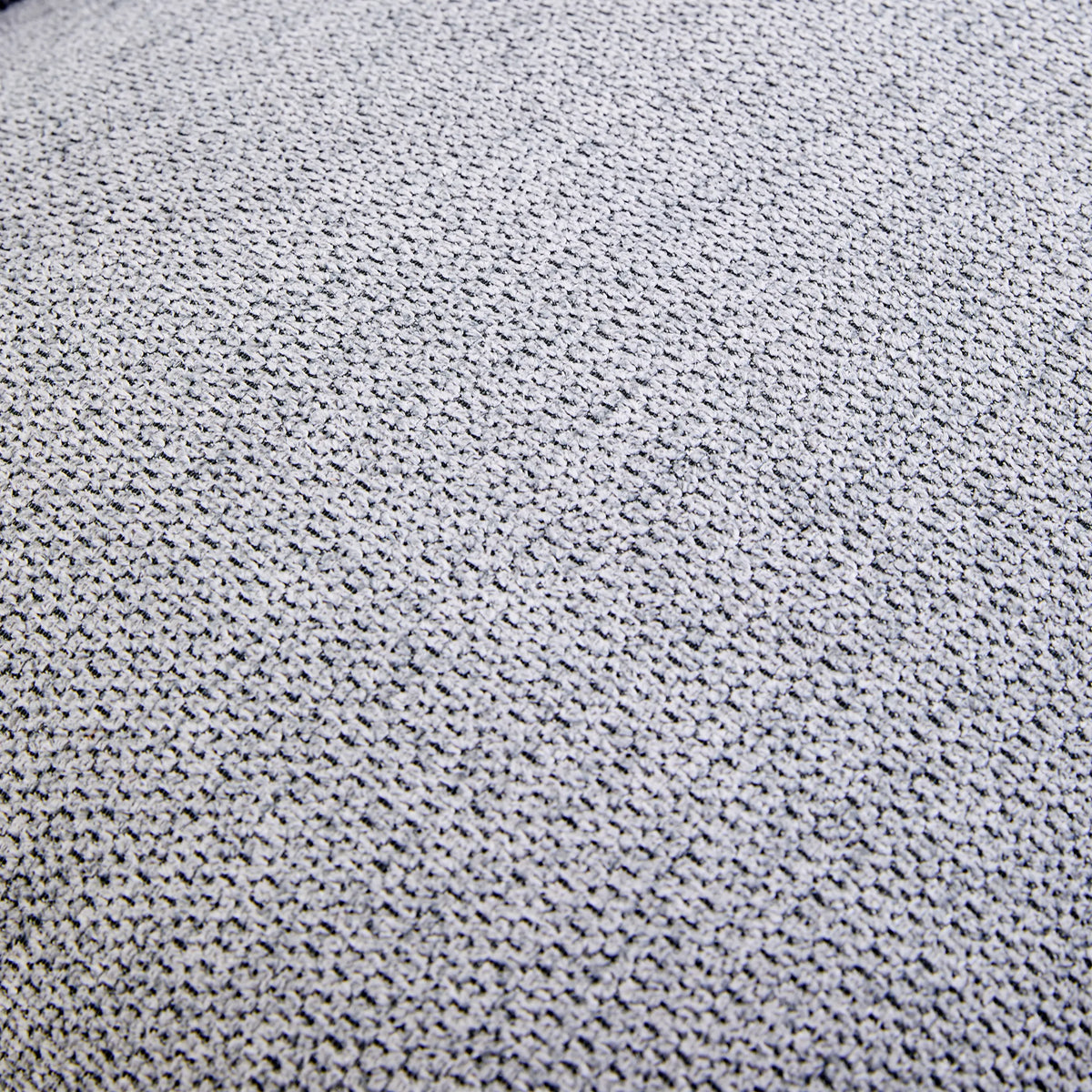 Dark grey fabric cover of the Criss-Cross 20 lounge chair with a coarse weave structure by hjh LIVING