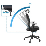 Adjustable backrest with 90-degree tilt of the Professional Office Chair Skandis Pro by hjh OFFICE