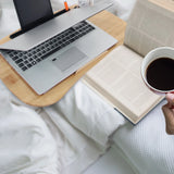 Brown wooden COMFILAP I laptop pad in use by hjh OFFICE