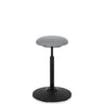Grey Standing aid BALANCE SIT with round seat cushion and black base by hjh OFFICE