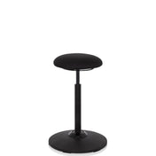 Black standing aid BALANCE SIT with round seat cushion and a stable base by hjh OFFICE
