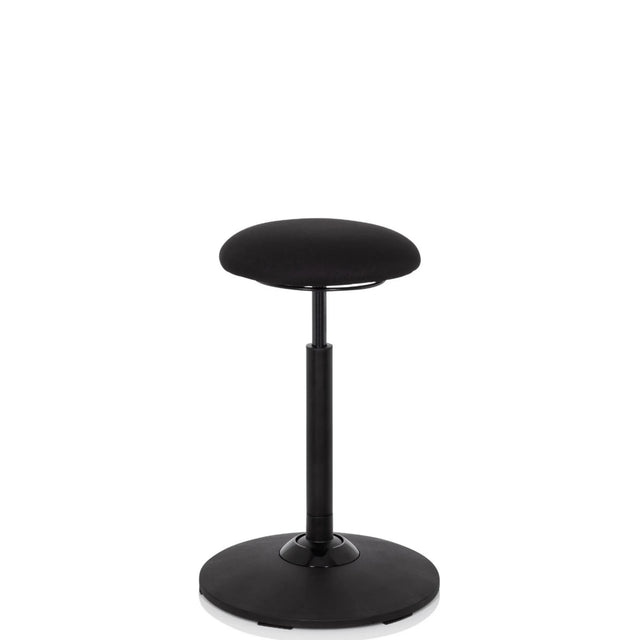 Black standing aid BALANCE SIT with round seat cushion and a stable base by hjh OFFICE