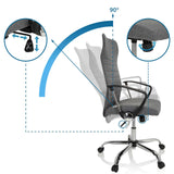 Adjustable backrest with 90 degree recline of the Home Office Chair ARTON 40 by hjh OFFICE