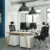 Professional Office Chair PROFONDO PRO in black with headrest and armrests by hjh OFFICE