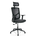 Home Office Chair BRETON B with black mesh cover and headrest by hjh OFFICE