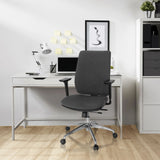 Dark grey Professional Office Chair INTEGRIO I with armrests and five castors by hjh OFFICE