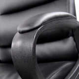 Padded armrest of the Professional Executive Chair FUTURA 100 in black by hjh OFFICE