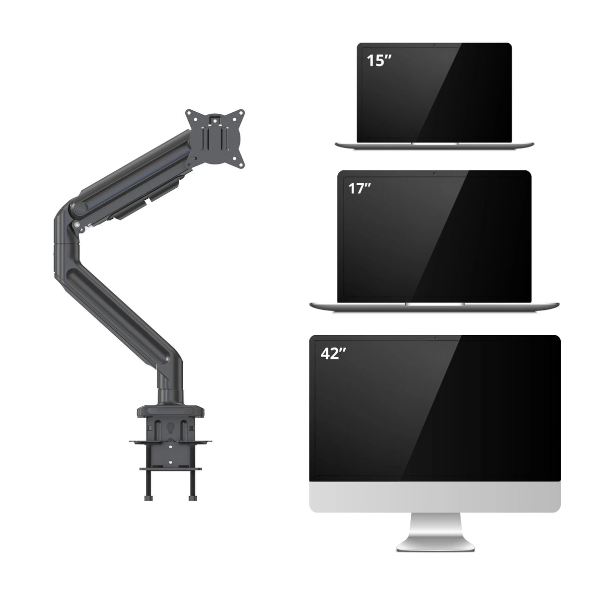 Monitor Mount VM-MG1S in black for screen sizes from 15 to 42 inches by hjh OFFICE