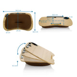 Dimensional drawing of the Laptop Pad COMFILAP I, 54.5 × 34.5 cm in brown by hjh OFFICE