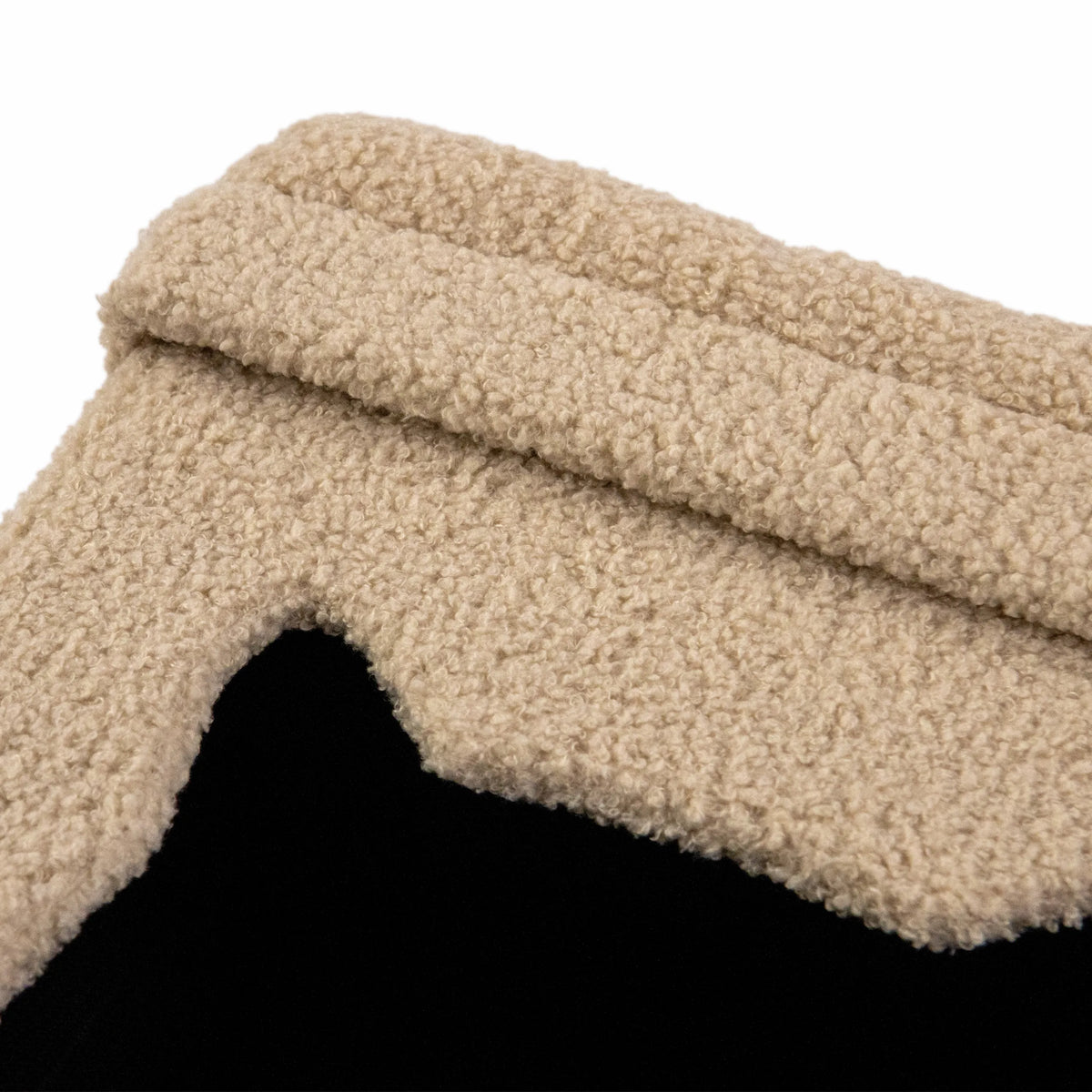 Beige, fluffy fabric cover of the Cat house PAWY ES by hjh LIVING