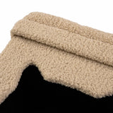 Beige, fluffy fabric cover of the Cat house PAWY ES by hjh LIVING