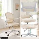 Beige Naluro Home Office Chair with backrest detail and height adjustment by hjh OFFICE (AI-generated image)