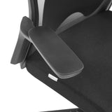Black armrest of the ARCEO B Professional Office Chair with a textured surface by hjh OFFICE