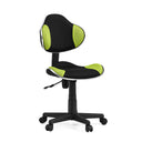 Swivel Chair – Children KIDDY GTI-2 in black-green with mesh cover and castors by hjh OFFICE