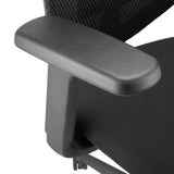 Black armrest of the Professional Office Chair Delvia by hjh OFFICE