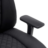 Black faux leather armrest of the XXL Pullmann Gen2 swivel chair by hjh OFFICE