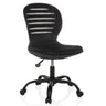 Black Home Office Chair CASLA with mesh backrest and five castors by hjh OFFICE