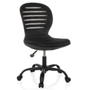 Black Home Office Chair CASLA with mesh backrest and five castors by hjh OFFICE