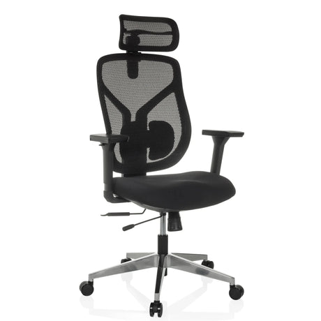 High End Office Chair CASSILIS B with black mesh cover and headrest by hjh OFFICE