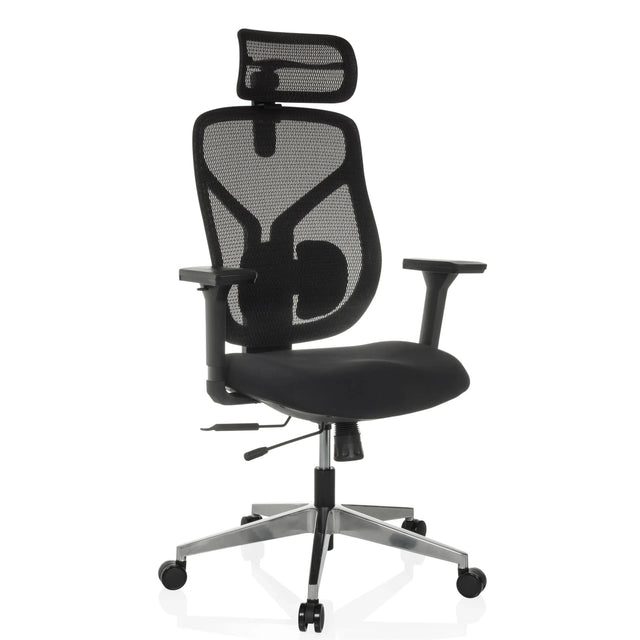 High End Office Chair CASSILIS B with black mesh cover and headrest by hjh OFFICE