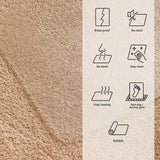 Transparent Office Mat ULTIMAT II for carpets with functional symbols by Floortex