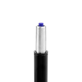 Extended gas spring piston of the Balance Sit Ergo standing aid in black with blue button by hjh OFFICE