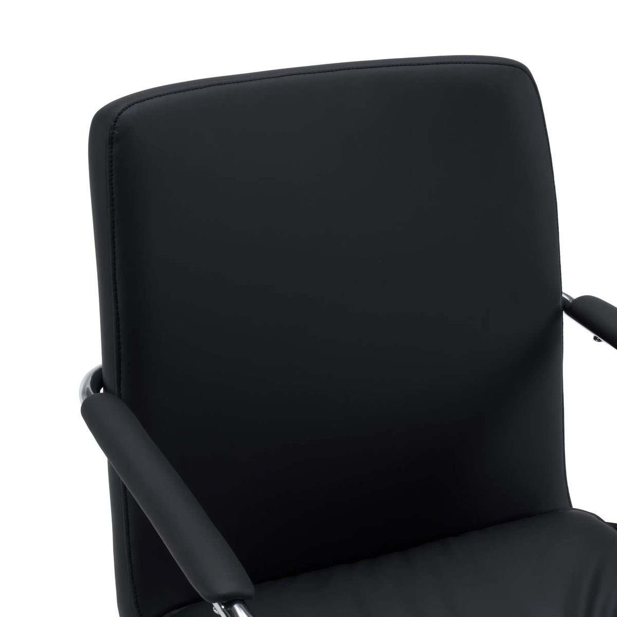 Black backrest and armrest of the Rovento V cantilever chair by hjh OFFICE