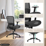 Professional Office ChAir Port 2 with mesh back, mesh seat and adjustable armrests by MyBuero