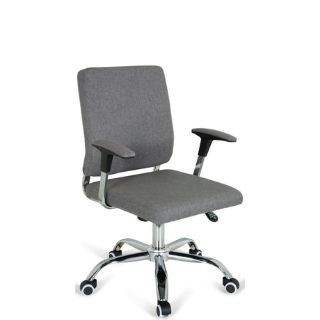 Home Office Executive Chair CHARLES I in dark grey with armrests and a glossy base by hjh OFFICE