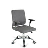 Home Office Executive Chair CHARLES I in dark grey with armrests and a glossy base by hjh OFFICE