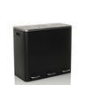 Black Wastepaper Clean 9 with three compartments and silver handles by hjh OFFICE