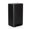 Black wastepaper CLEAN NATURA in a matte design with a foot pedal by hjh OFFICE