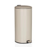 Beige CLEAN STEP 2 wastepaper bin with a 30 litre capacity and foot pedal by hjh OFFICE