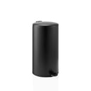 Black Wastepaper CLEAN STEP 2 with a 30 litre capacity and pedal bin by hjh OFFICE
