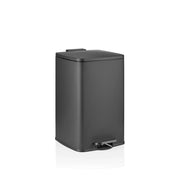 Black Wastepaper Clean Step 3 with foot pedal and closed lid by hjh OFFICE