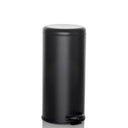 Black CLEAN STEP wastepaper with a cylindrical shape and pedal opening by hjh OFFICE