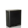 Black wastepaper CLEAN XI with two silver foot pedals and lid by hjh OFFICE