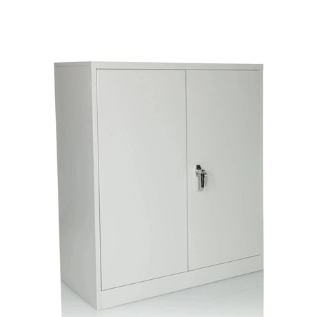 Light grey Filing cabinet COLOR AS 105 with two doors and a lock by hjh OFFICE