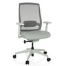 Professional Office Chair COLORE in frost grey with mesh backrest and armrests by hjh OFFICE
