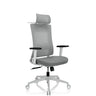 Grey Professional Office Chair COMFIO WMH with headrest, armrests and castor base by hjh OFFICE