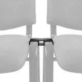 Black Four-legged chair CONNECT XT with a connecting clip by hjh OFFICE