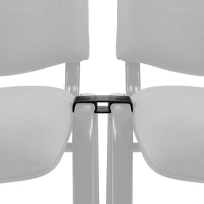 Black Four-legged chair CONNECT XT with a connecting clip by hjh OFFICE