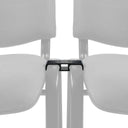 Black Four-legged chair CONNECT XT with a connecting clip by hjh OFFICE